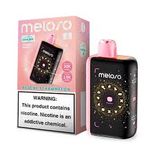 MELOSO BAR PEACHY STRAWMELON 30K|810164281012|Pack Of|5