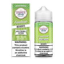 DINNER LADY FREEBASE APPLE CRUMBLE CUSTARD 6MG 100ML