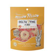 MELLOW FELLOW D9 CBD PEACH RINGS 800MG|810121200810|Pack Of|1