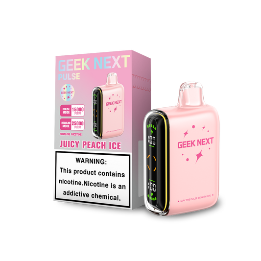 GEEK NEXT PULSE 25K|GEEK NEXT PULSE JUICY PEACH ICE 25K|6917673166664|Pack of 5
