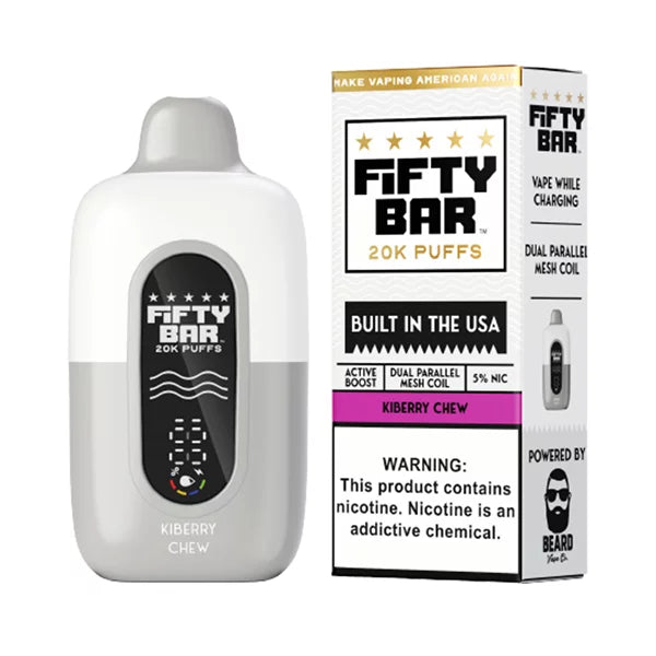 FIFTY BAR WHITE CHERRY CHEW 20K