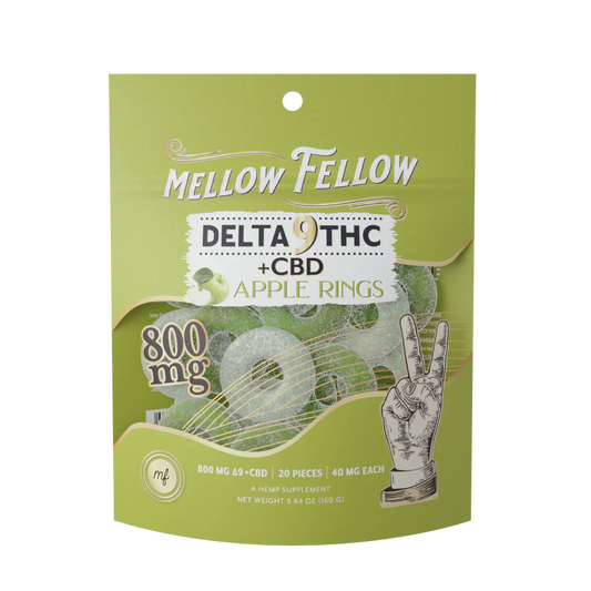 MELLOW FELLOW D9 CBD APPLE RINGS 800MG|810121200780|Pack Of|1