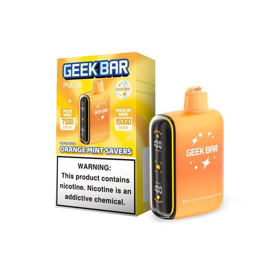 GEEK BAR PULSE ORANGE MINT SAVERS 15K|810164283702|Pack Of|5