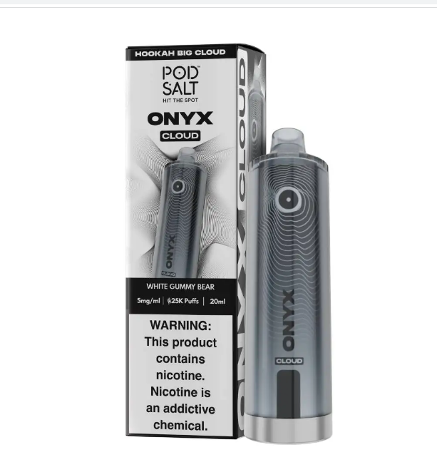 POD SALT ONYX CLOUD WHITE GUMMY BEAR 25K|5056598165022|Pack Of|5