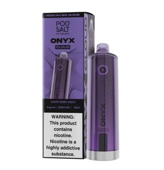 POD SALT ONYX CLOUD GRAPE BERRY BURST 25K|5056598165015|Pack Of|5
