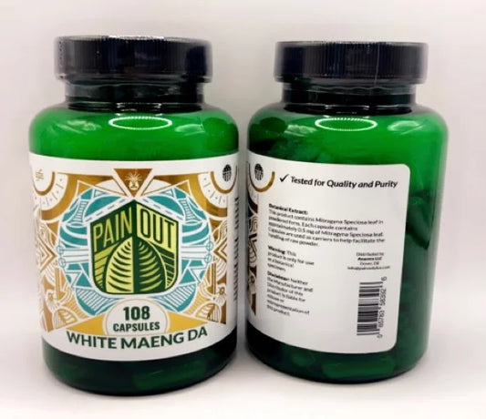 PAIN OUT 108ct WHITE MAEND DA jar