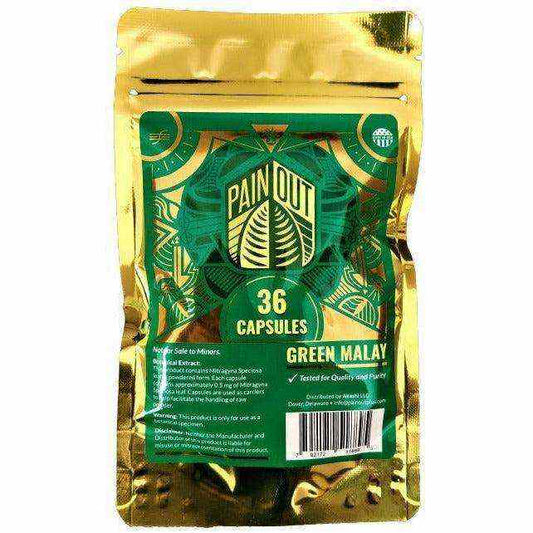 PAIN OUT GREEN MALAY CAPSULES 36CT