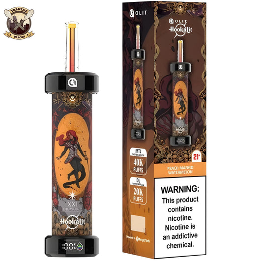 OLIT HOOKALIT PEACH MANGO WTRMLON 40K|6975569846908|Pack Of|5