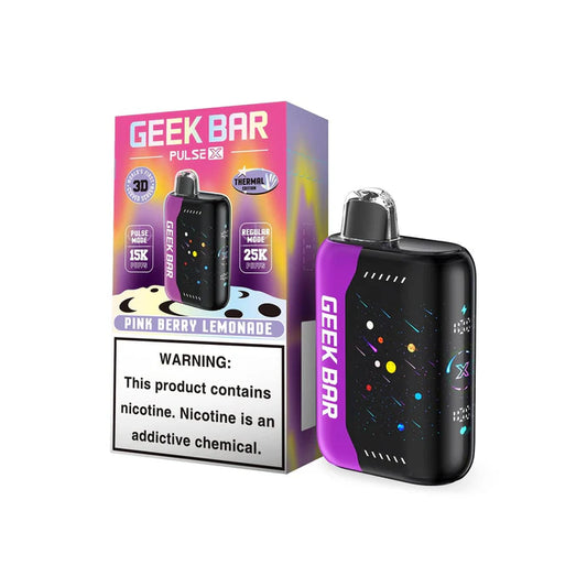 810164286178|GEEK BAR PULSE X 25K|GEEK BAR PULSE X PINK BERRY LEMONADE 25K|Pack of 5