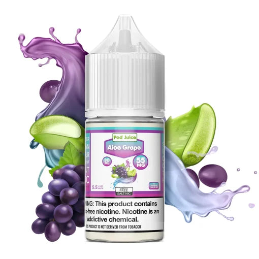 POD JUICE ALOE GRAPE 30ML 55MG