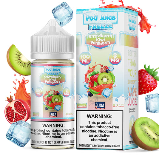 POD JUICE FREEZE STRWBRY KIWI POMBERRY 3MG 100ML