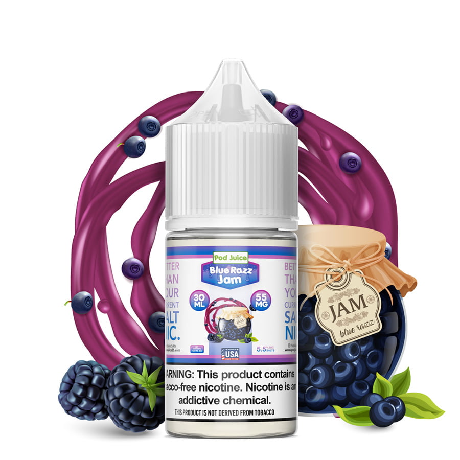POD JUICE BLUE RAZZ JAM 30ML 55MG