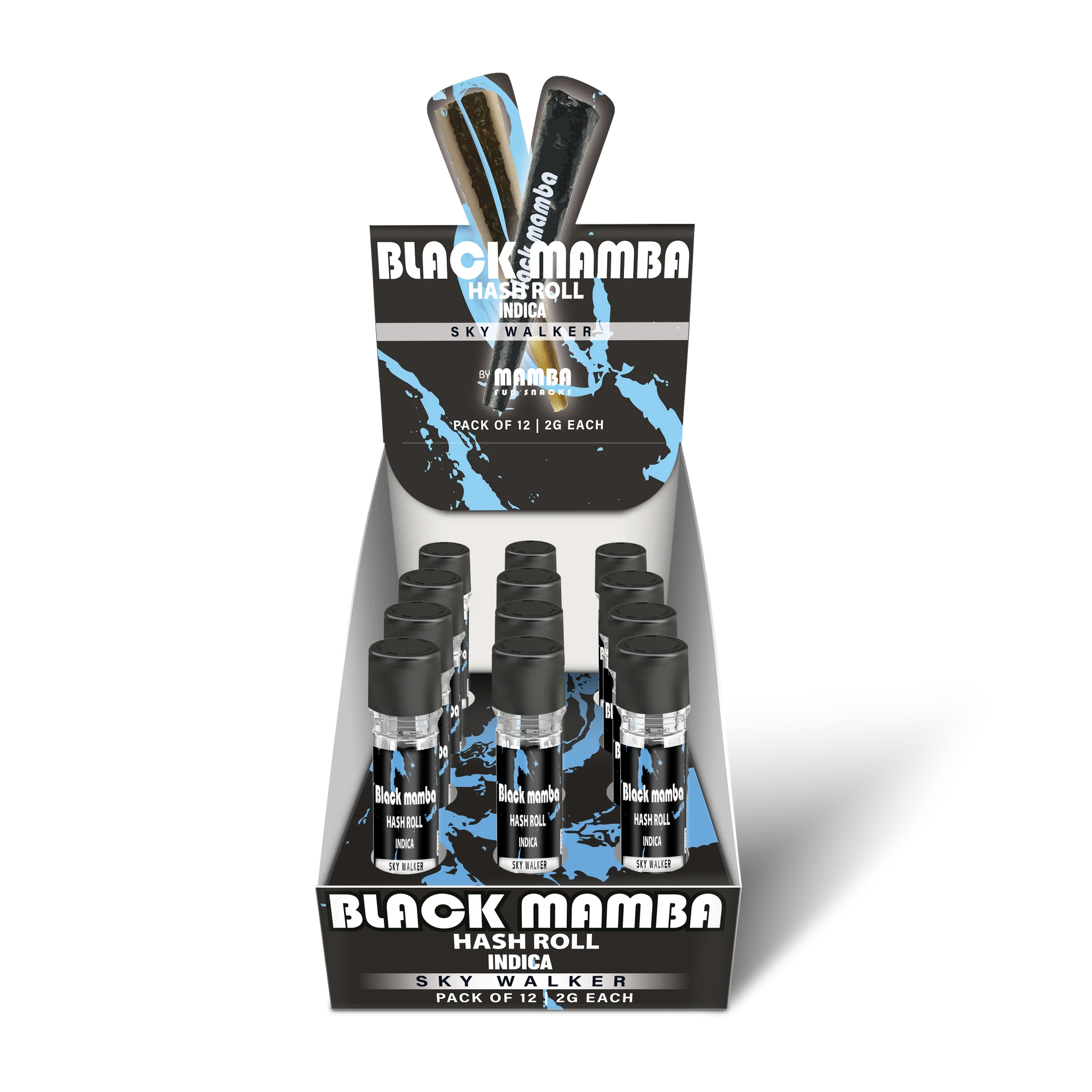 BLACK MAMBA HASH ROLL| SKY WALKER INDICA PROLL 2GM|0602581753872|PK OF 12