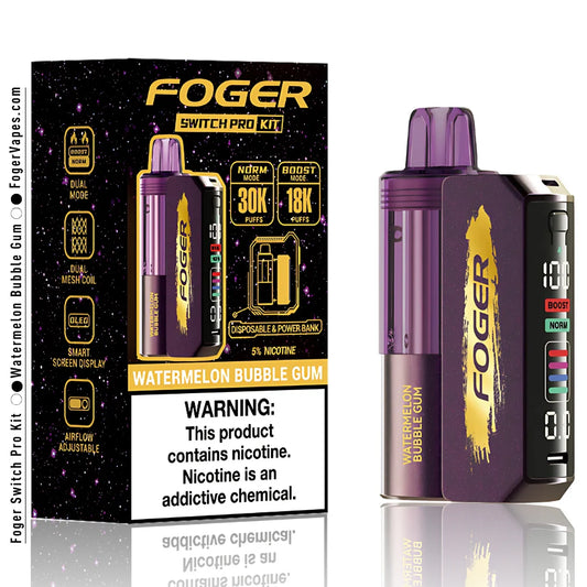 FOGER SWITCH PRO KIT WATERMELON BUBBLEGUM 30K|6971824063899|Pack Of|5