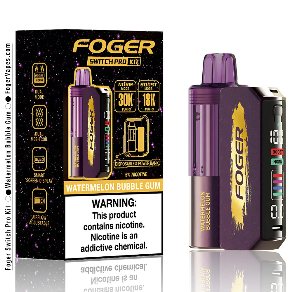 FOGER SWITCH PRO KIT WATERMELON BUBBLEGUM 30K|6971824063899|Pack Of|5