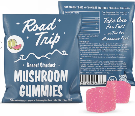 ROAD TRIP AMANITA MUSCARIA MSHRM GUMY WTRMLN 7.2G|721750059970|Pack Of|6